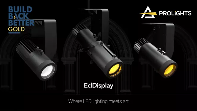 EclDisplay by PROLIGHTS wins Build Back Better gold award